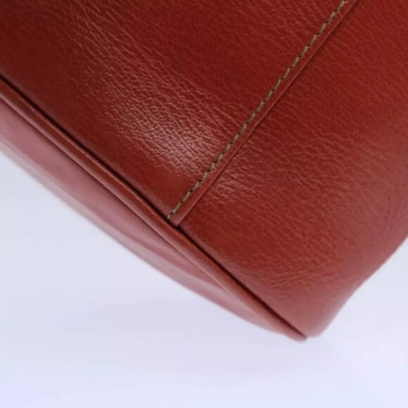 AUTHENTICITY GUARANTEED LOEWE Vanity Velazquez Twist Hand Bag Leather Orange - Picture 8 of 16